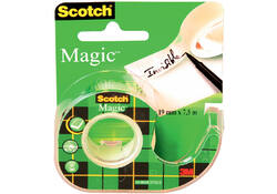 Plakband Scotch Magic 810 19mmx7.5m onzichtbaar + plakbandhouder
