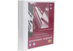 Presentatieringband Multo A4 23-rings O-mech 25mm wit