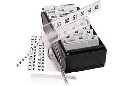 Indextabs Djois 10x150mm zelfklevend aanpasbaar permanent wit 5 stuks