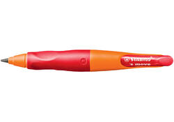 Vulpotlood STABILO Easyergo HB 3.15mm rechtshandig oranje/rood incl puntenslijper blister à 1 stuk