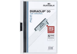 Klemmap Durable Duraclip A4 3mm 30 vellen wit