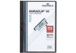 Klemmap Durable Duraclip A4 3mm 30 vellen zwart