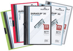 Klemmap Durable Duraclip A4 3mm 30 vellen assorti