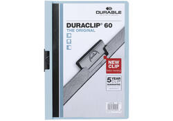Klemmap Durable Duraclip A4 6mm 60 vellen blauw