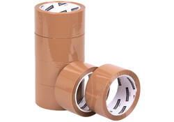 Verpakkingstape Quantore 50mmx60m PP bruin
