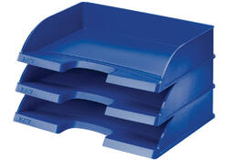 Brievenbak Leitz Plus A4 maxi dwars blauw