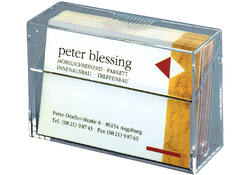 Visitekaartbox Sigel VA110 voor 100 kaarten 86x56mm acryl glashelder