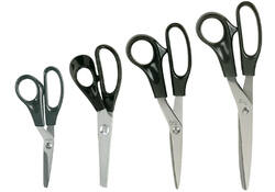 Schaar Quantore 190mm +plastic handvat zwart