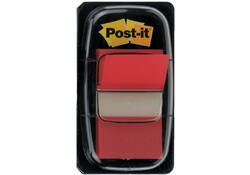 Indextabs Post-it 680 25.4x43.2mm rood 50 tabs