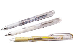 Gelschrijver Pentel K230M medium metallic goud
