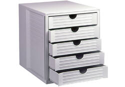 Ladenbox Han 1450 5 laden gesloten grijs