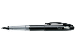 Fineliner Pentel TRJ50 Tradio met vulpenachtige punt fijn zwart