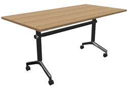Turn & Go Klaptafel - 160x80cm - Zwart / Oak Medium