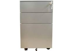 Ladeblok Euroseats 3 lade (2+1) 50x39x60cm op wieltjes grijs