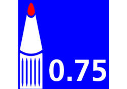 Viltstift edding 404 rond 0.75mm rood