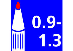 Verfstift Posca PC3M fijn zwart