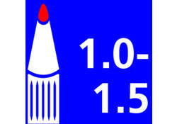 Whiteboardstift Quantore rond 1-1.5mm zwart