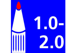Paintmarker edding 791 op alcoholbasis 1-2mm wit