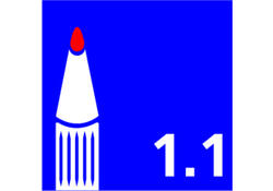 Viltstift Bic 1445 ecolutions rond fijn rood