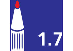 Viltstift Bic 2000 ecolutions rond large blauw