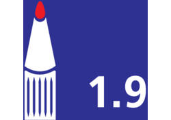 Viltstift Bic Velleda 1711 whiteboard rond large rood