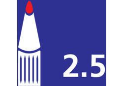 Stifthouder Koh-I-Noor 5905 2.5mm zwart