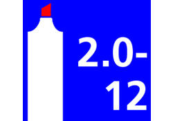 Viltstift Staedtler Lumocolor 388 blokpunt zwart 2-12mm